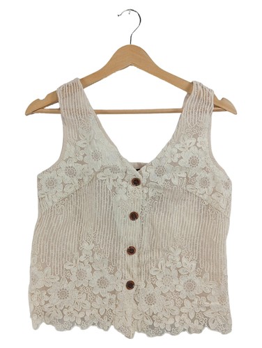 Zara damen spitzenweste beige - zara,