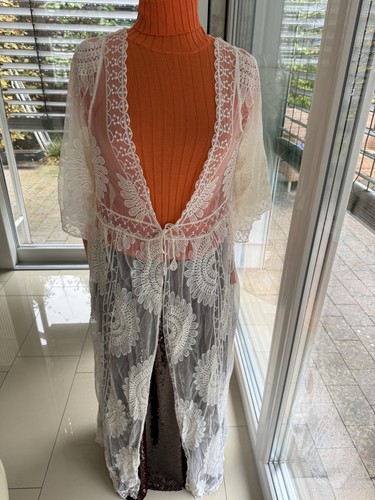 Boho midi spitzenweste kleid - boho,