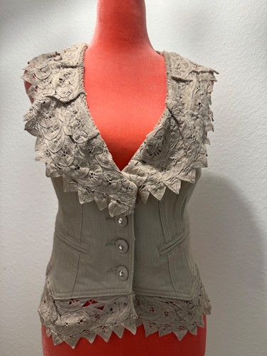 Heine denim weste beige - heine,denim, beige,