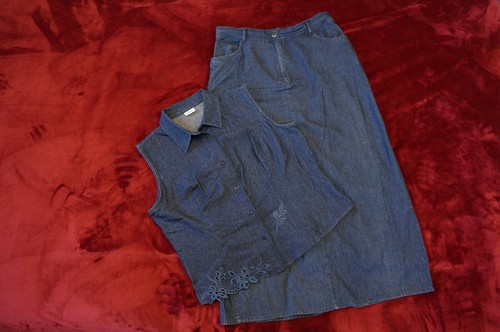 Jeans kostüm rock - rock, und
