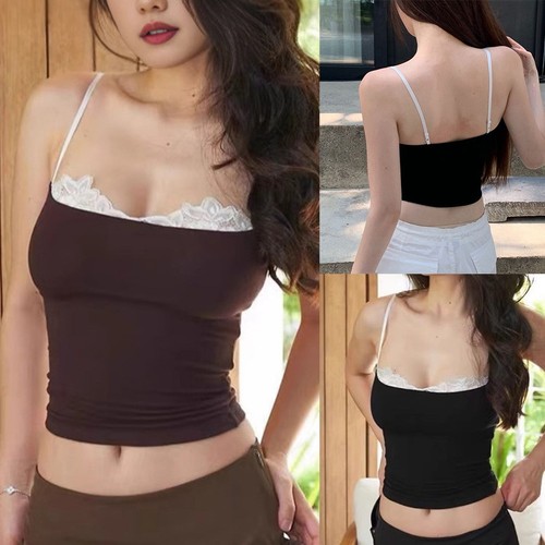 Damen camisole weste kaffee - camisole,