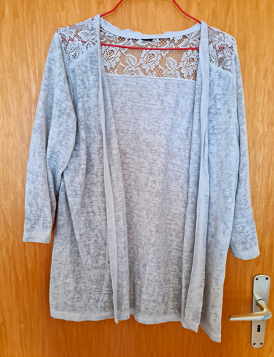 Damen weste grau - grau, mit