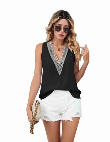 Damen tank tops ausschnitt - tank, v-ausschnitt